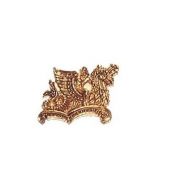 Ornamento de latón 40x28 mm