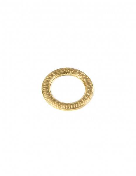 Ornamento de latón con forma circular 13 mm