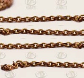 Cadena de latón 1mm x 1m
