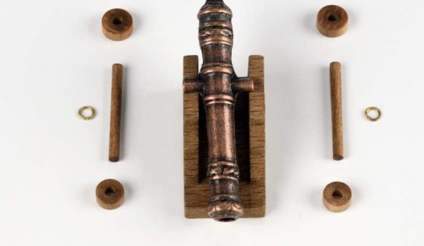 Cureña de madera 16x8.5 mm