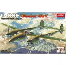 Avión P-38F Lighting Glacier Girl. Escala: 1/48