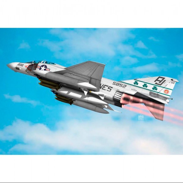 AVIÓN USMC F-4J PHANTOMII VMFA-333 FIGHTING SHAMROCKS 1/48
