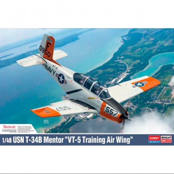 AVIÓN USN T-34B MENTOR VT-5 TRAINING AIR WING 1/48