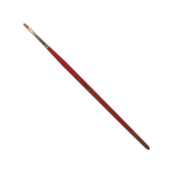 Pincel plano de pelo sintético Toray Nº 2