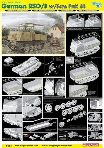 GERMAN RSO/3 w/5cm PaK 38 Smart Kit 1/35