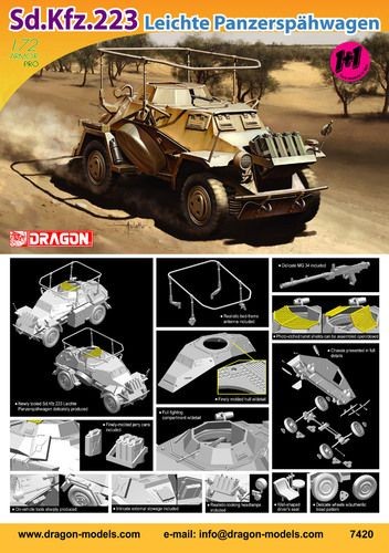 Sd.Kfz.223 Lechte Panzerspähwagen 1+1 1/72