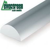 Media caña 2.50 x 350 mm. 3 Unidades