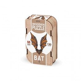 Puzzle Murciélago (M) con 130 piezas y caja de madera
