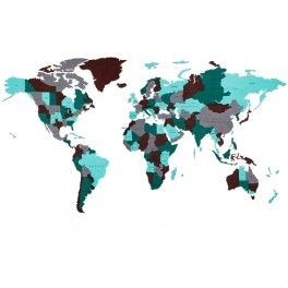 Maqueta Mecánica Mapa del Mundo Esmeralda (S) con 114 piezas