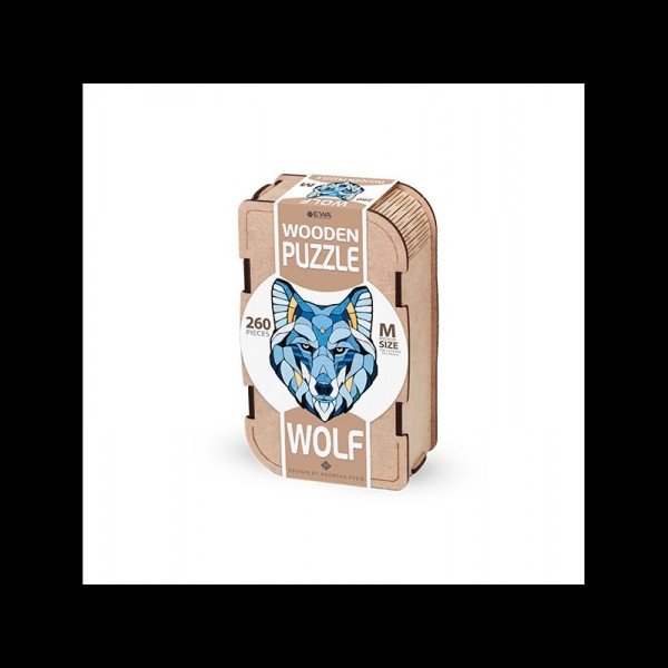 EWA PUZZLE LOBO (M) 260 PIEZAS CAJA DE MADERA