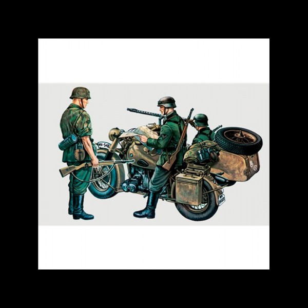 MOTO MILITAR BMW R75 WITH SIDECAR 1:35