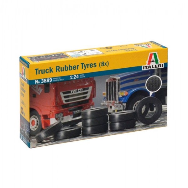 CAMIÓN TRUCK RUBBER TYRES (8X) 1:24