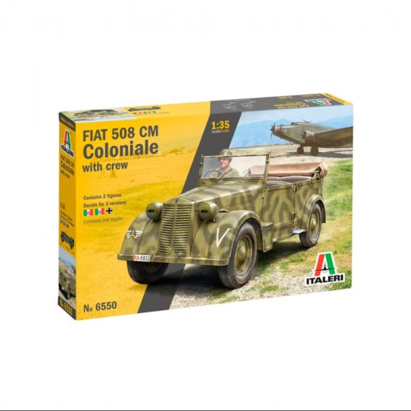 VEHÍCULO MILITAR FIAT 508 CM COLONIALE WITH CREW 1:35