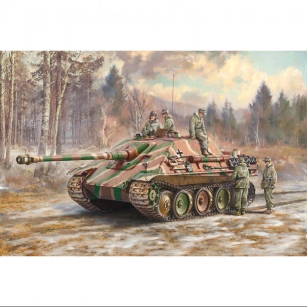 TANQUE Y FIGURAS SD.KFZ.173 JAGDPANTHER WITH WINTER CREW 1:35