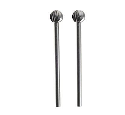 Set 2 fresas esfericas 6mm