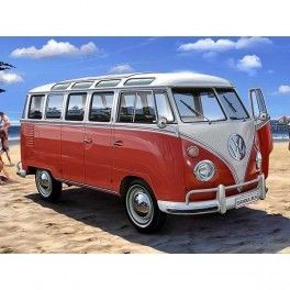 Coche Volkswagen T1 "Samba Bus" escala 1:24