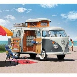 Furgoneta VW T1 Camper escala 1:24