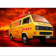 MAQUETA VW T3 BUS "SURFER BOY": STRANGER THINGS 1:25