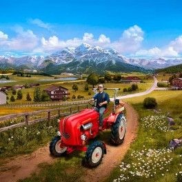 Easy Click tractor Porsche Junior 108 Farming escala 1:24