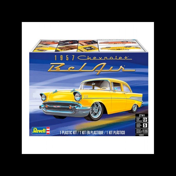 REVELL MAQUETA COCHE 57 CHEVY BEL AIR 1:25