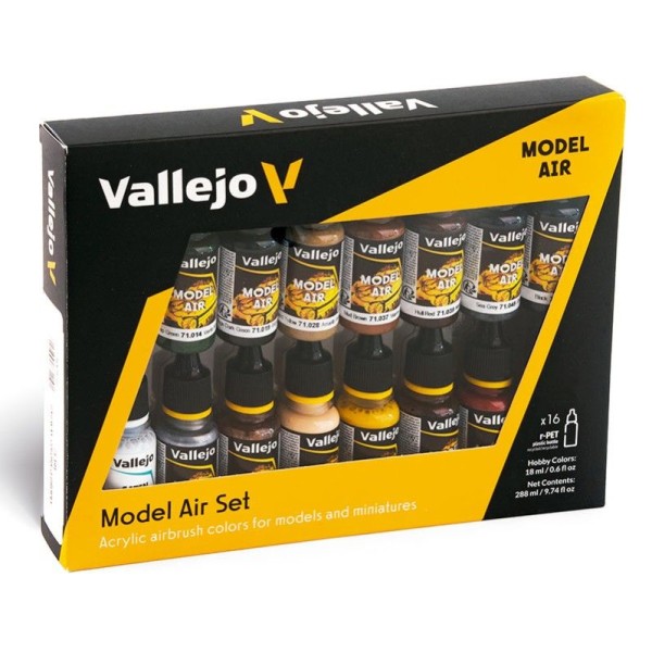 SET 16 MODEL AIR COLORES FERROVIARIOS 18 ML