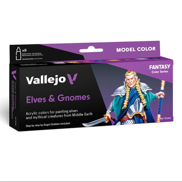 SET 8 MODEL COLOR ELVES & GNOMES 18 ML