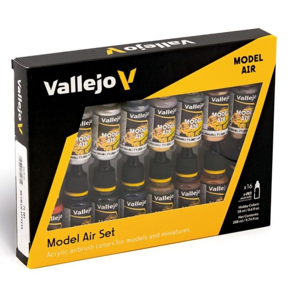 SET 16 MODEL AIR EFECTOS METÁLICOS 18 ML