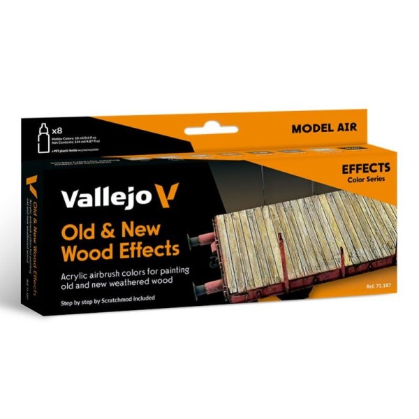 SET 8 MODEL AIR EFECTOS MADERA NUEVA Y VIEJA 18 ML