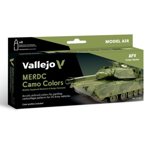SET 8 MODEL AIR MERDC CAMO COLORS 18 