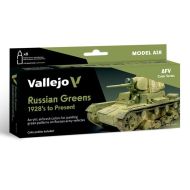 SET 8 MODEL AIR RUSSIAN GREENS 28 TO PRESENT 18 ML