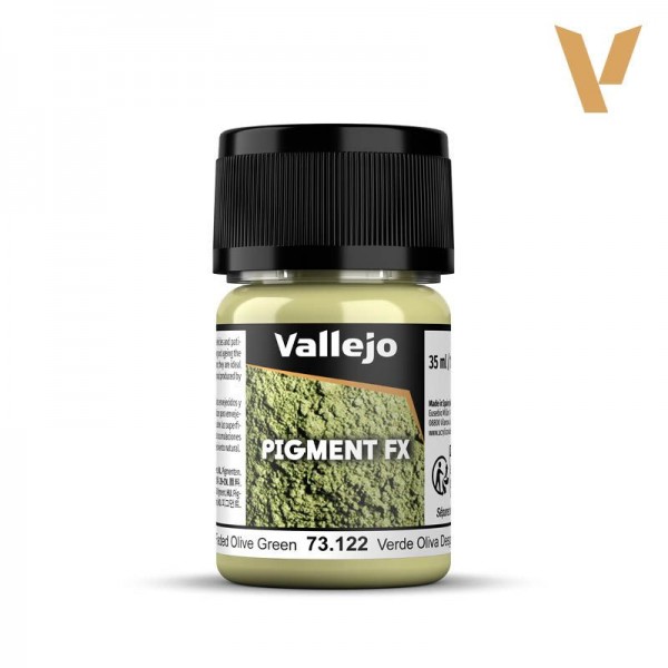 Pigmento verde oliva desgastado