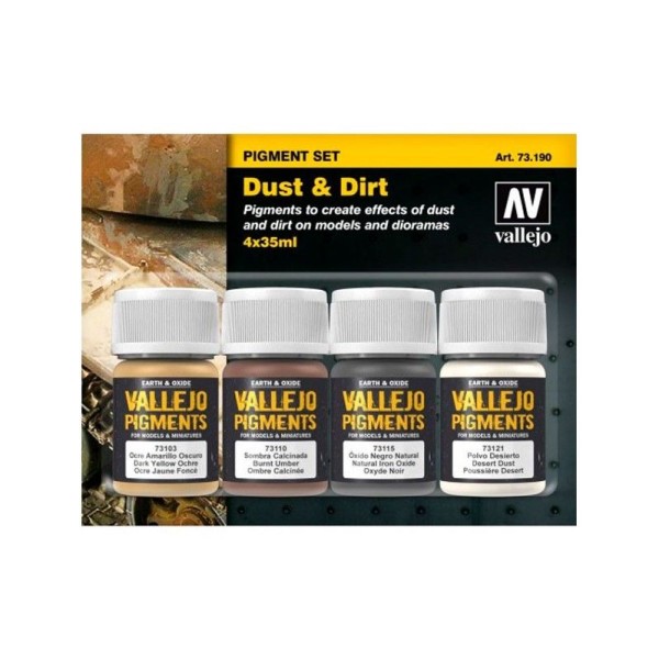 SET 4 PIGMENTS POLVO Y SUCIEDAD 35 ML
