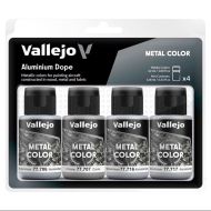 SET 4 METAL COLOR ALUMINIUM DOPE WWI Y WWII 32 ML