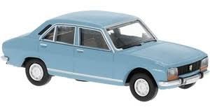 PEUGEOT 504 AZUL METALIZADO 1/87