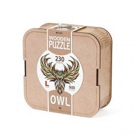 EWA Puzzle Búho (L) 230 piezas caja de madera