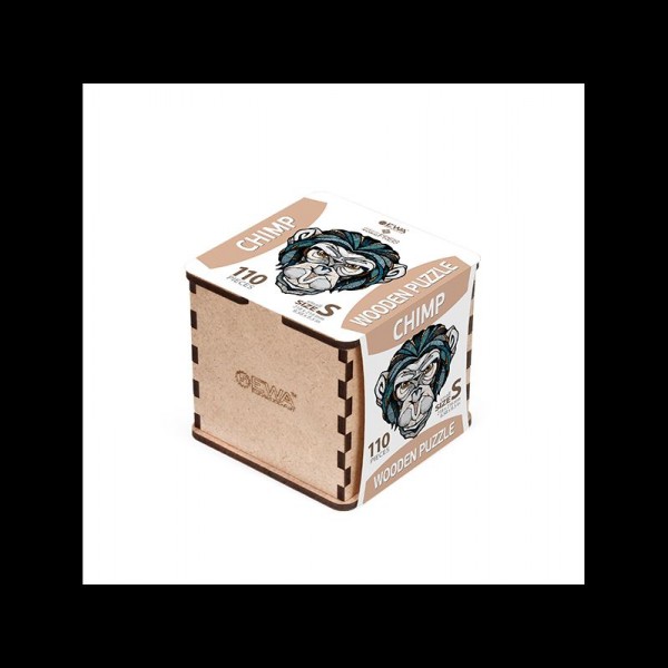 EWA PUZZLE CHIMPANCÉ (S) 110 PIEZAS CAJA DE MADERA