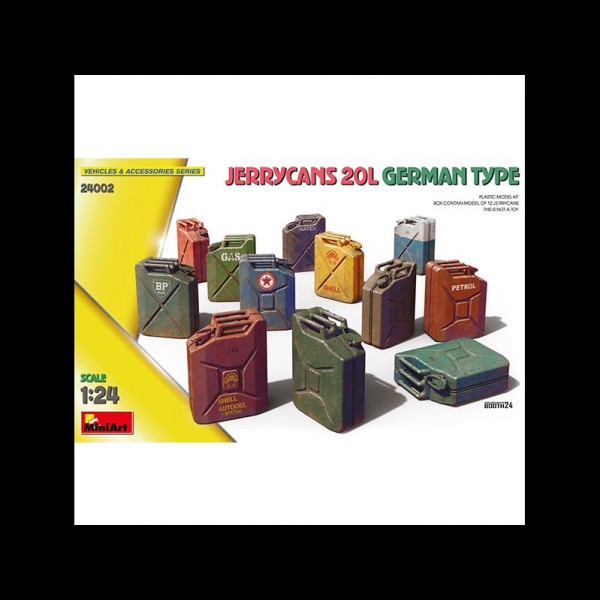 ACCESORIOS JERRYCANS 20L GERMAN TYPE 1/24