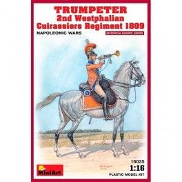 Figura Trumpeter 2º Regimiento Westphalian Cuirassiers 1809  Escala: 1/16
