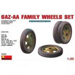 Accesorios GAZ-AA Family  Wheels set, escala 1/35