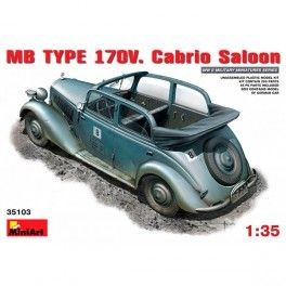 Coche MB Typ 170V. Cabrio Saloon, escala 1/35