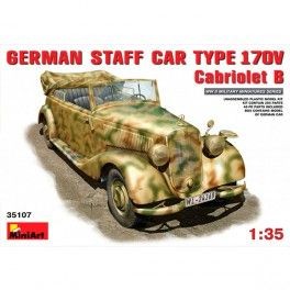 Coche German Staff Car  Typ 170V. Cabriolet B, escala 1/35