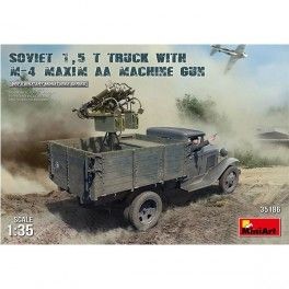 Camión Soviet 1,5 t  M-4Maxim AAGun. Escala: 1/35