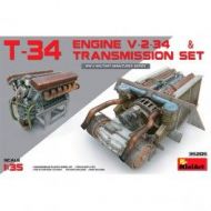 Accesorios T-34 Engine (V-2-34) & Transmission Set, escala 1/35