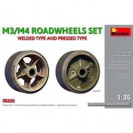 Accesorio M3/M4 Roadwheels Set Welded & Pressed type. Escala 1/35
