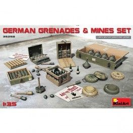 Accesorios German Grenades & Mines Set, escala 1/35