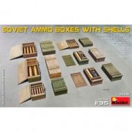 Accesorios Soviet Ammo Boxes w/Shells, escala 1/35