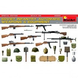 Accesorios Soviet  Infantry Automatic Weapons & Equipment.Special Edition (PE Parts), escala 1/35