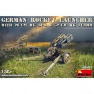 Accesorios German Rocket Launcher with 28cm WK Spr & 32cm WK Flamm, escala 1/35