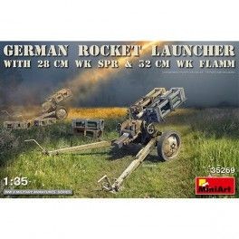 Accesorios German Rocket Launcher with 28cm WK Spr & 32cm WK Flamm, escala 1/35