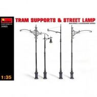 Accesorios Tram Supports and Street Lamps, escala 1/35